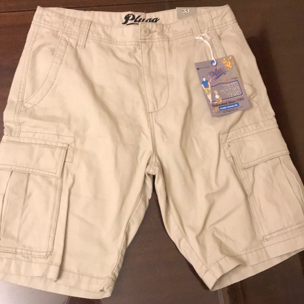 Plugg - Khaki  Cargo Shorts